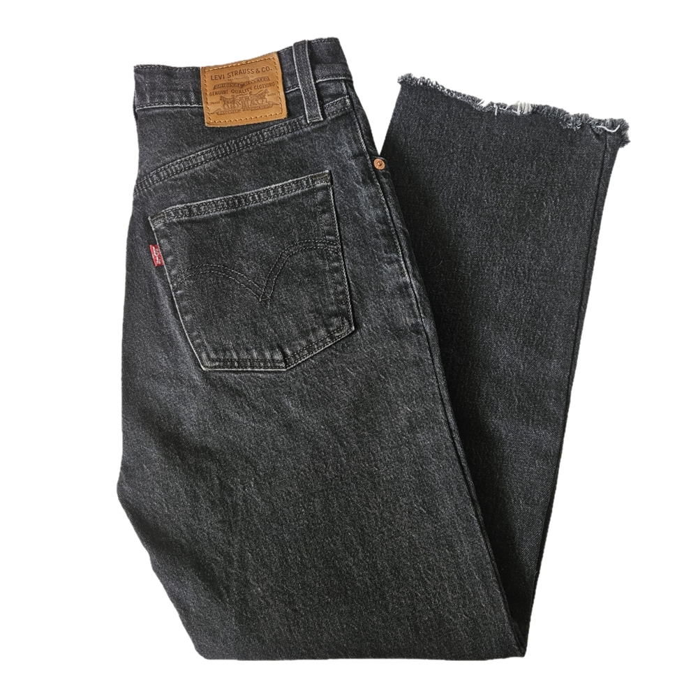 Levi's Ribcage Straight Black Jeans
